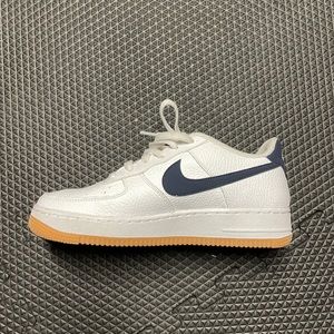Nike AF-1 blue and gum bottom